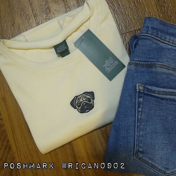 Wild Fable Cream Pug Top - Picture 3 of 3